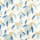 Tela Coppice Harlequin Saffron / Cobalt HSAF120821
