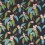 Tela Coppice Harlequin Cerise / Marine HSAF120822