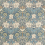 Tela Honeysuckle & Tulip Coton Morris and Co Woad / Thyme MFRF227242