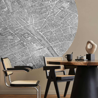 Papel pintado Plan de Turgot Rond