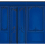 Papel pintado panor&aacute;mico Boiseries Haussmann Koziel Bleu cobalt DPH019P