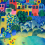 Papeles pintados panor&aacute;mico Village Lointain Etoffe.com x Jean Mallard Multicolore village lointain-multi
