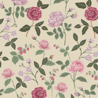 Papel pintado rosas