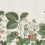 Papeles pintados panor&aacute;mico Wild Strawberries Rebel Walls Green R18697