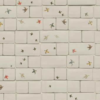 Papel pintado Flight of Tiles