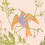 Tela Hummingbirds Cole and Son Tangerine & Olive on Blush F125/3010