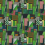 Papeles pintados panor&aacute;mico Raku Patchwork Designers Guild Emerald PDG1203/01