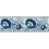 Ribetes Enamel Flower Designers Guild Indigo TRDG0023/01
