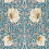 Papel pintado Pimpernel Morris and Co Woad/Coral MFRW217363