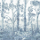 Papeles pintados panor&aacute;mico Tall Trees GP & J Baker Delft Blue BW45141.2