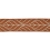 Ribetes jacquard Brasilia 80mm Houl&egrave;s Terracotta 32033-9400