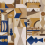 Papeles pintados panor&aacute;mico Amasigh Pottery Coordonn&eacute; Ultramarine B00462