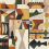 Papeles pintados panor&aacute;mico Amasigh Pottery Coordonn&eacute; Leaves B00463