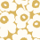 Papel pintado Unikko Marimekko DORÉ MÉTALLISÉ 25906