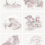 Papier peint Tile Toile Cole and Son Pink 126/10035
