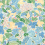 Papier peint Fabiola Claire de Qu&eacute;netain Bleu Maya fabiola