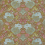 Tissu Fontainebleau Verel de Belval Camel / Aqua 98041/001