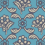 Papier peint Barac&eacute; Farrow and Ball Outremer Baracé 6605