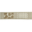 Galon brod&eacute; Fiorella 60mm Houl&egrave;s Bronzo 32061-9810