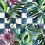 Papel pintado Jard&iacute;n negro Raccord parfait Cérulé jardin-noir-cerule