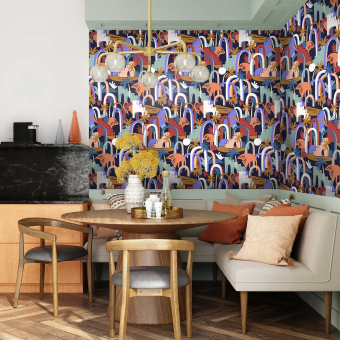 Papel pintado  Autruches City