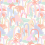 Papel pintado  Autruches City Raccord parfait Bubble Gum autruches-city-bubble-gum