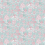 Tissu Karuna Osborne and Little Aqua/Raspberry F8023-05