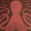 Papier peint Octopus MissPrint Coral/Umber MISP1396