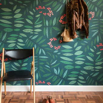 Papier peint panoramique Grand Leaf Berry