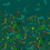 Papier peint panoramique Cloud Forest Emma J. Shipley by Clarke and Clarke Teal W0200/02