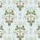 Papel pintado Strawberry Cole and Son Olive on Print Room Blue 127/2009