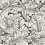 Papel pintado Acanthus Cole and Son Soot & Snow 127/6032