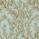 Papel pintado Willow Branch Cole and Son Olive on Teal 127/7035