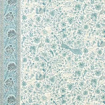 Tissu Mughal Menagerie