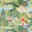 Tissu Peacock Garden Zoffany Green/Coral ZJAI321686