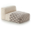 Puf Module Rhombus Gan Rugs Ivory 167226