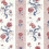 Papier peint Papaver Stripe Zoffany Indigo/Madder ZIND313115