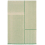 Alfombra monocromo Patch Codimat Collection Green 114208-170x240
