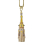Abrazadera 1 borla Volanges 40 cm Houl&egrave;s JAUNE CELESTE 35055-9100