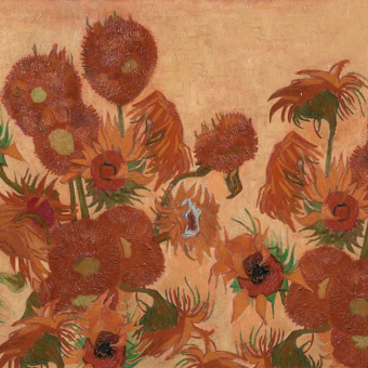 Papel pintado Sunflowers Repeatable