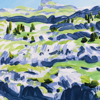 Papel pintado panorámico La Montaña Mágica