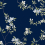 Papel pintado April Blossom York Wallcoverings Navy ZA8071