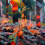 Papier peint panoramique L&rsquo;Appel de la For&ecirc;t Etoffe.com x Olivier Morel Multicolore foret-54
