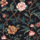 Papel pintado Courtyard York Wallcoverings Scarlet MX9656