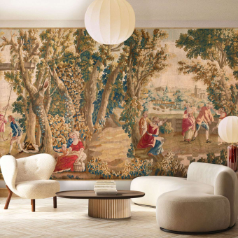 Papel pintado panorámico Tapisserie Aubusson Escenas Pastorales