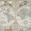 Papeles pintados panor&aacute;mico Historical Map Coordonn&eacute; Multi-coloured /6500101N