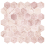 Mosaico Hexagonal 48 Dhoorse Rosa Crema RGHX4806