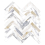 Mosaico Herring Bones Dhoorse Calacatta Gold Mix RGHB2902