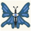 Baldosa de cemento Le Papillon Bleu Carocim Le papillon bleu SU-018//16