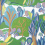 Papel pintado Albero Thibaut Green and Blue T45009